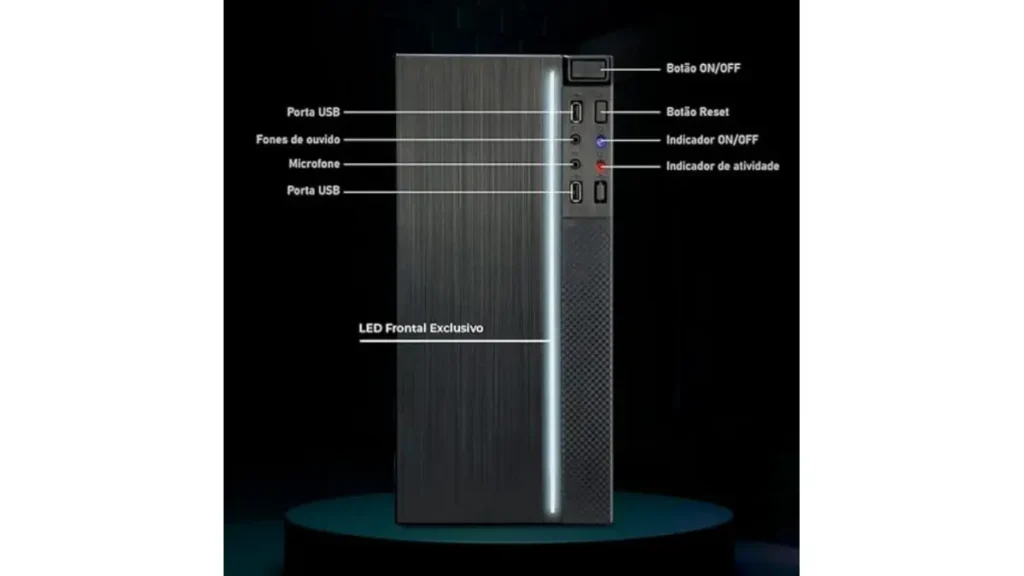 Gabinete do Computador Intel Core i7