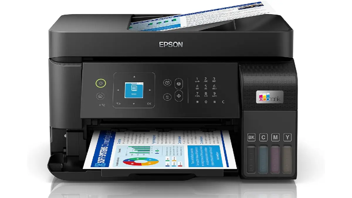 Multifuncional Epson EcoTank L5590 Multifuncional Epson EcoTank L5590 com tanque de tinta, Wi-Fi, Ethernet, ADF e fax