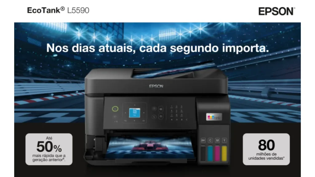 Epson EcoTank L5590 - imprime 50% mais rápido que a geração anterior