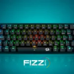 Redragon K617 Fizz teclado mecânico 60% RGB switch azul ABNT2