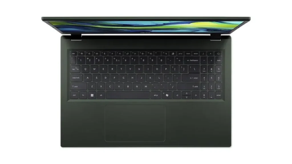 Notebook Acer Aspire Go 15 - Vista do Teclado